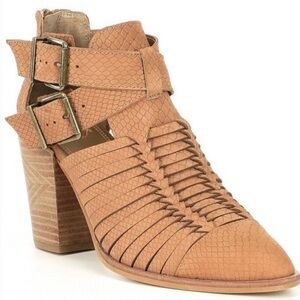 GIANI Bini Leather Strappy Heeled Sandal Boots